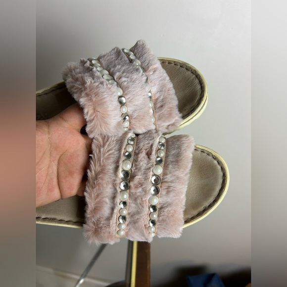 Rieker Antistress Sandal Fuzzy pink girl Size 39 platform - Picture 3 of 15